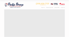 Desktop Screenshot of pacificbreezeairsystems.com