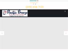 Tablet Screenshot of pacificbreezeairsystems.com